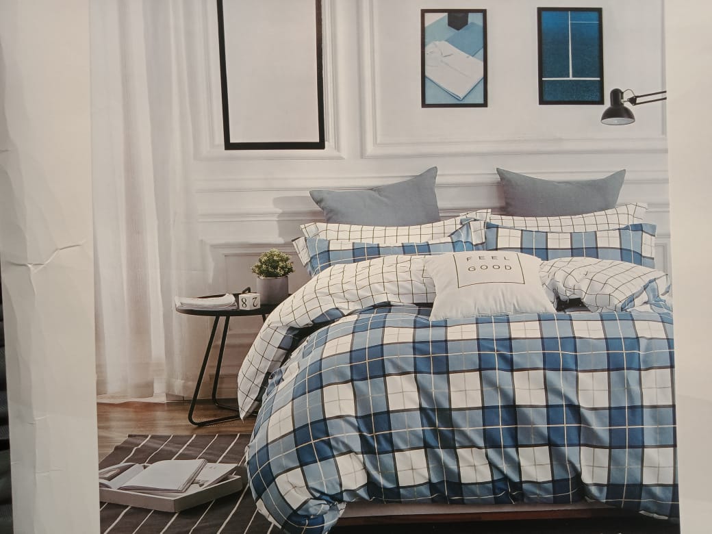 Shapes & Shades 100% Cotton Bedsheet Set by metropolis