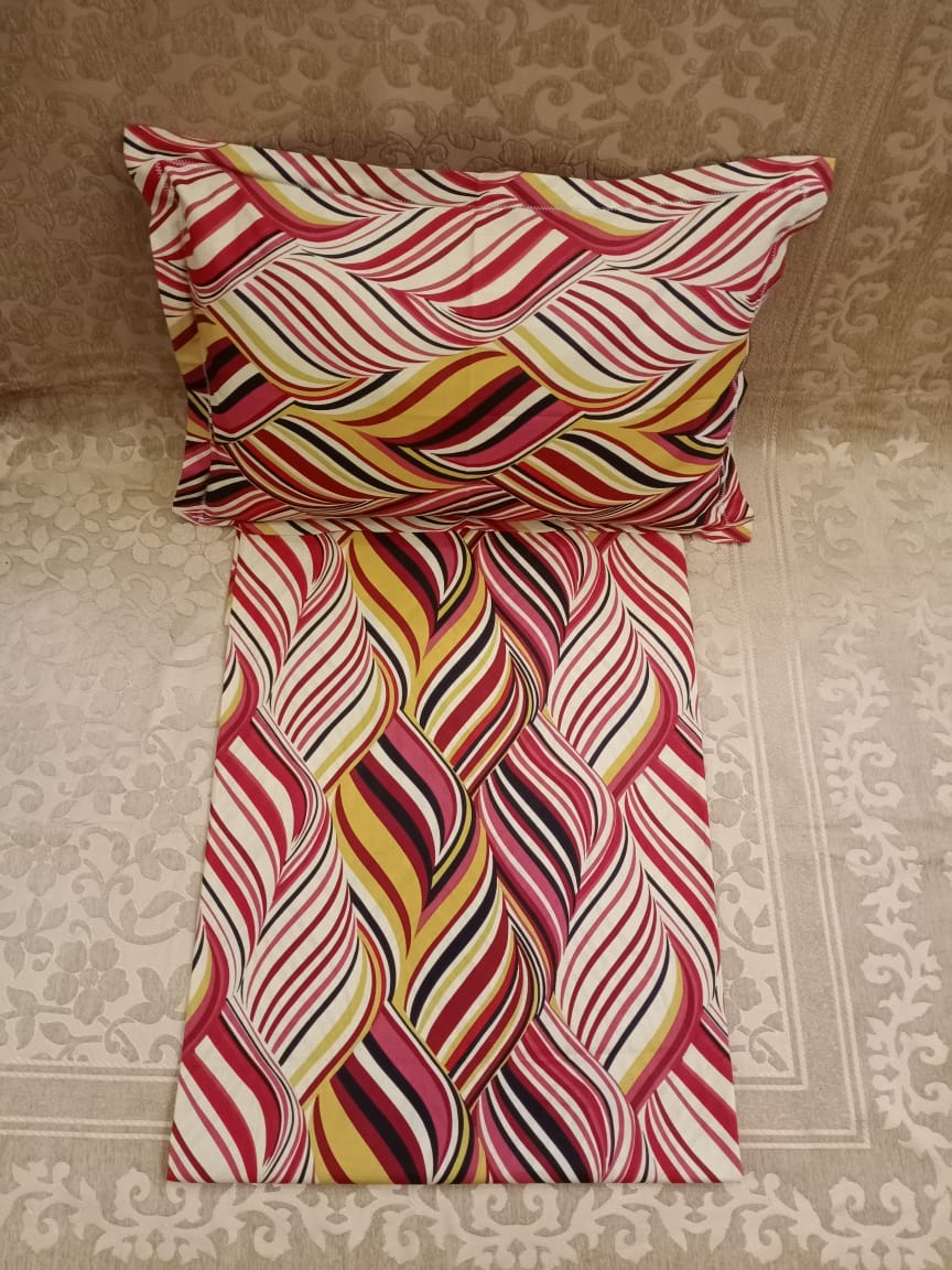 100% Cotton  Printed Double Bedsheet With 2 Pillow Cover  By Homiekart