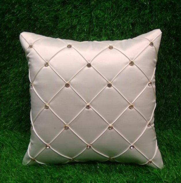 Designer Leatherite Quilted Cushion Covers by HOMIEKART