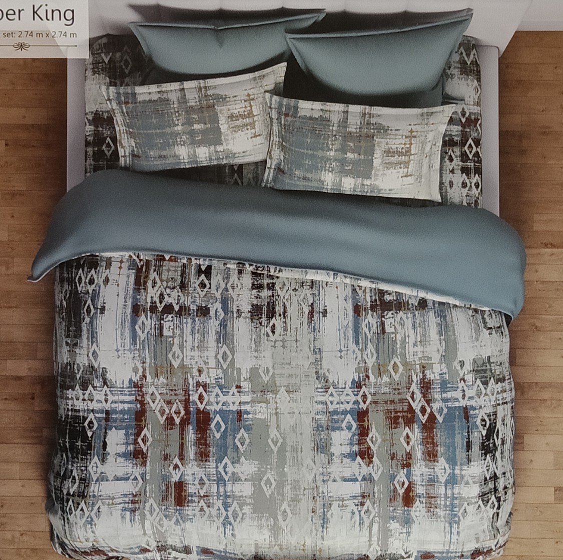 Bamboo Charcoal Organic Double Bedsheet Set by SPACES