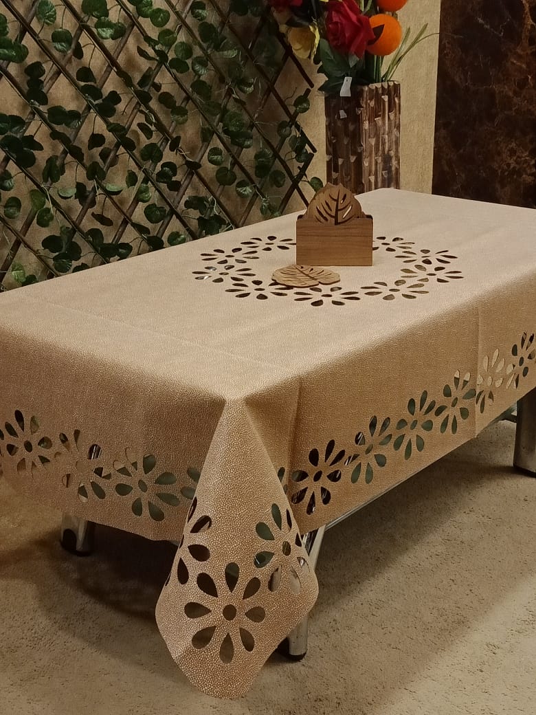 Elegant Velvet Cutwork Center Table Cover by Homiekart