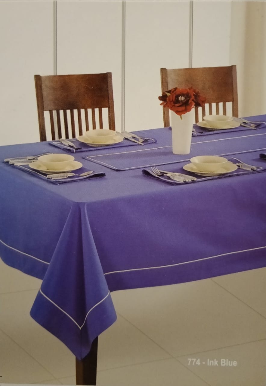 Solid Rectangular Table Cover by SWAYAM