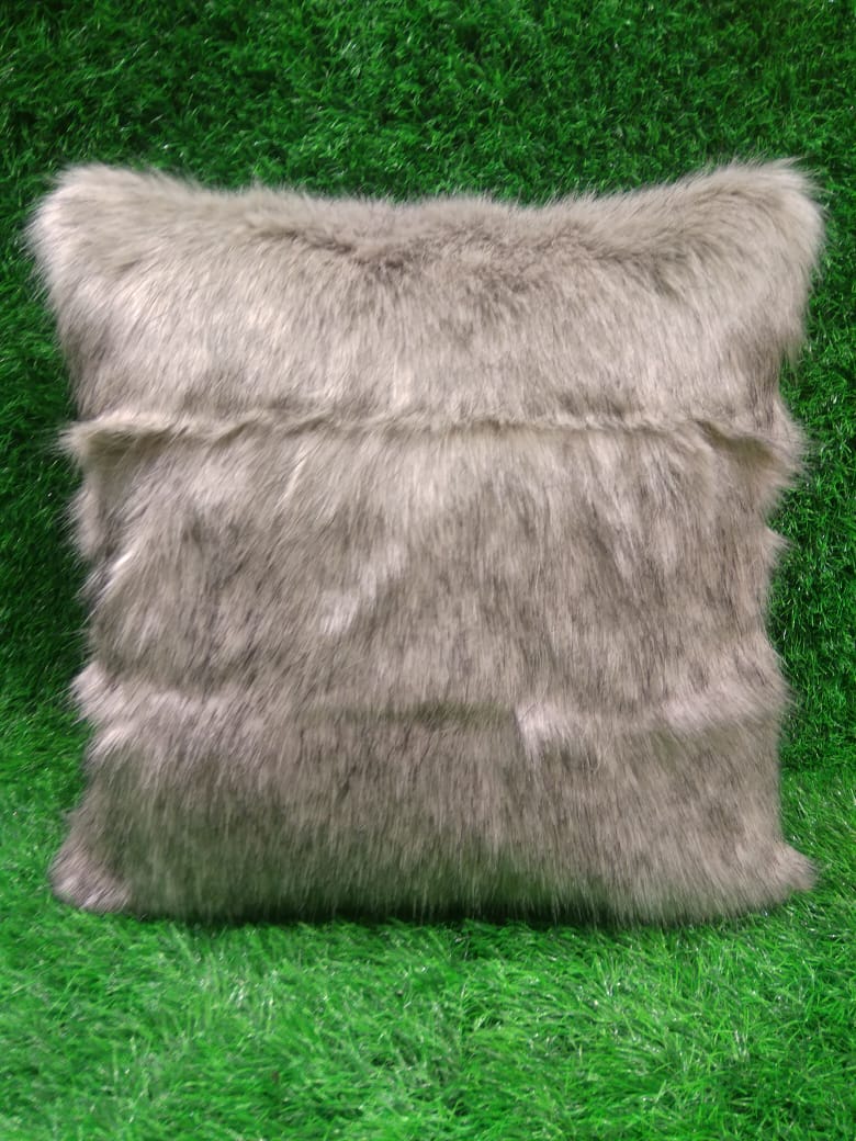 Beautiful Faux Fur Animal Printed Cushion Cover