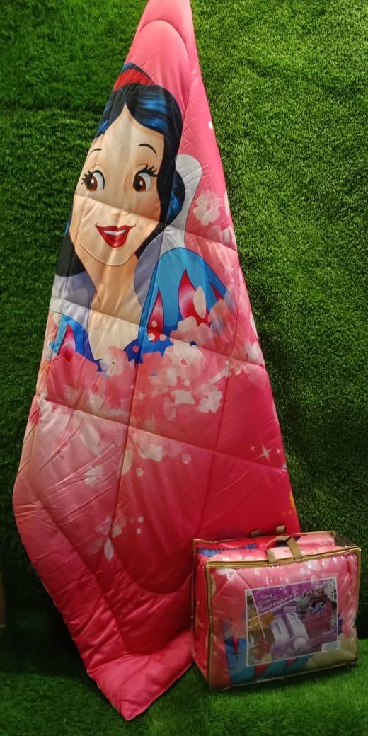 Kids Disney Printed Micro fiber Filling Reversible Single Bed Comforter by HOMIEKART