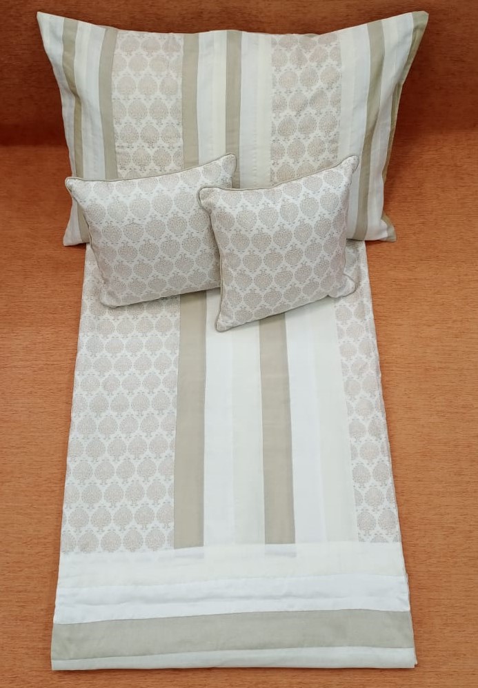 Handloom Cotton Sanganeri Print Double Bedcover BY HOMIEKART