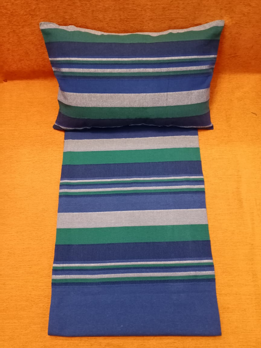 Handloom Cotton Striped Double Bedcover by HOMIEKART