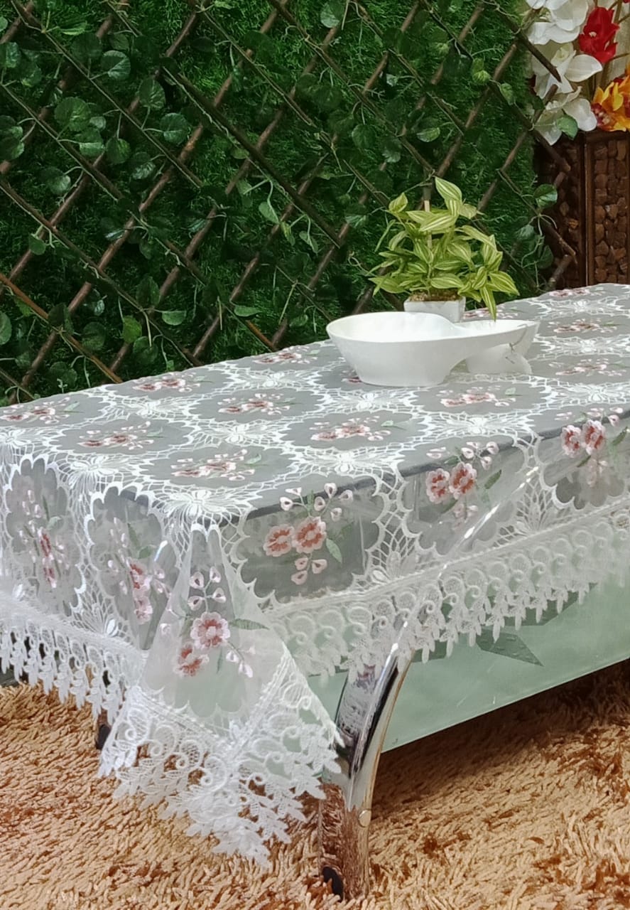 Beautiful Tissue Embroidered Center Table Covers by Homiekart