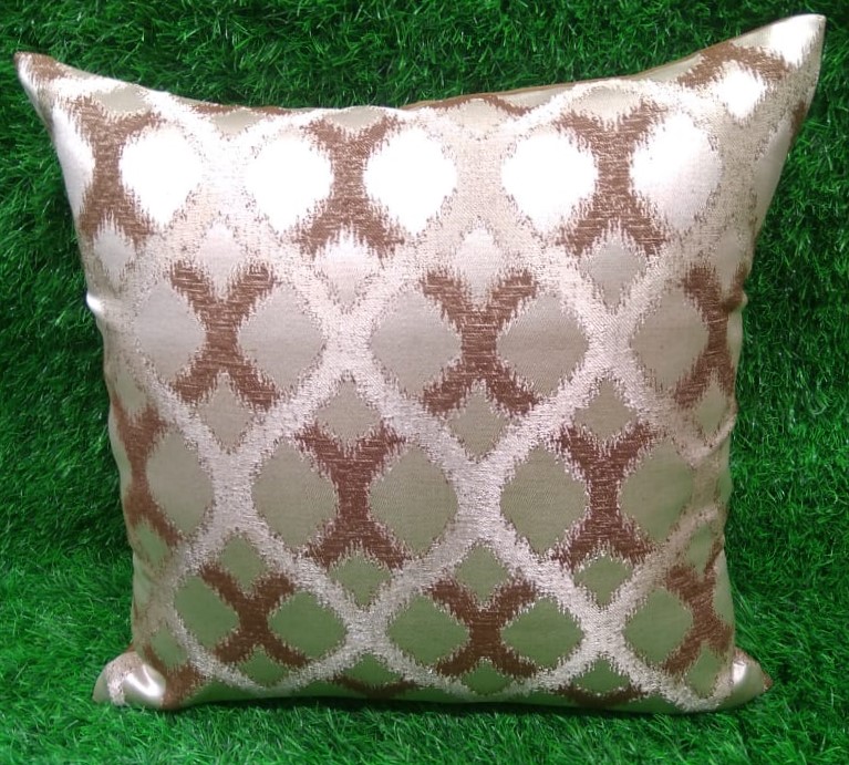 Jacquard Silk Cushion Cover Set by HOMIEKART.