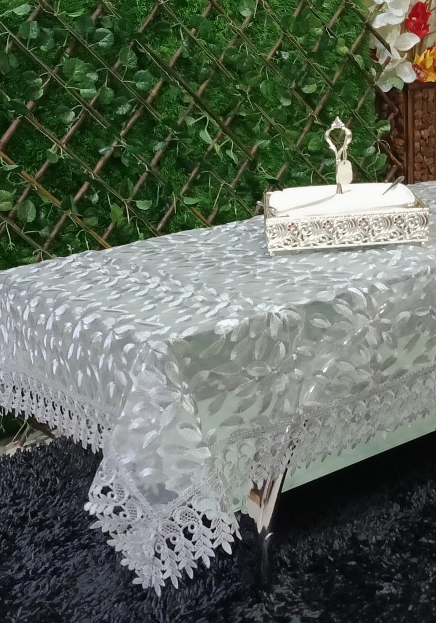 Beautiful Tissue Embroidered Center Table Covers by Homiekart