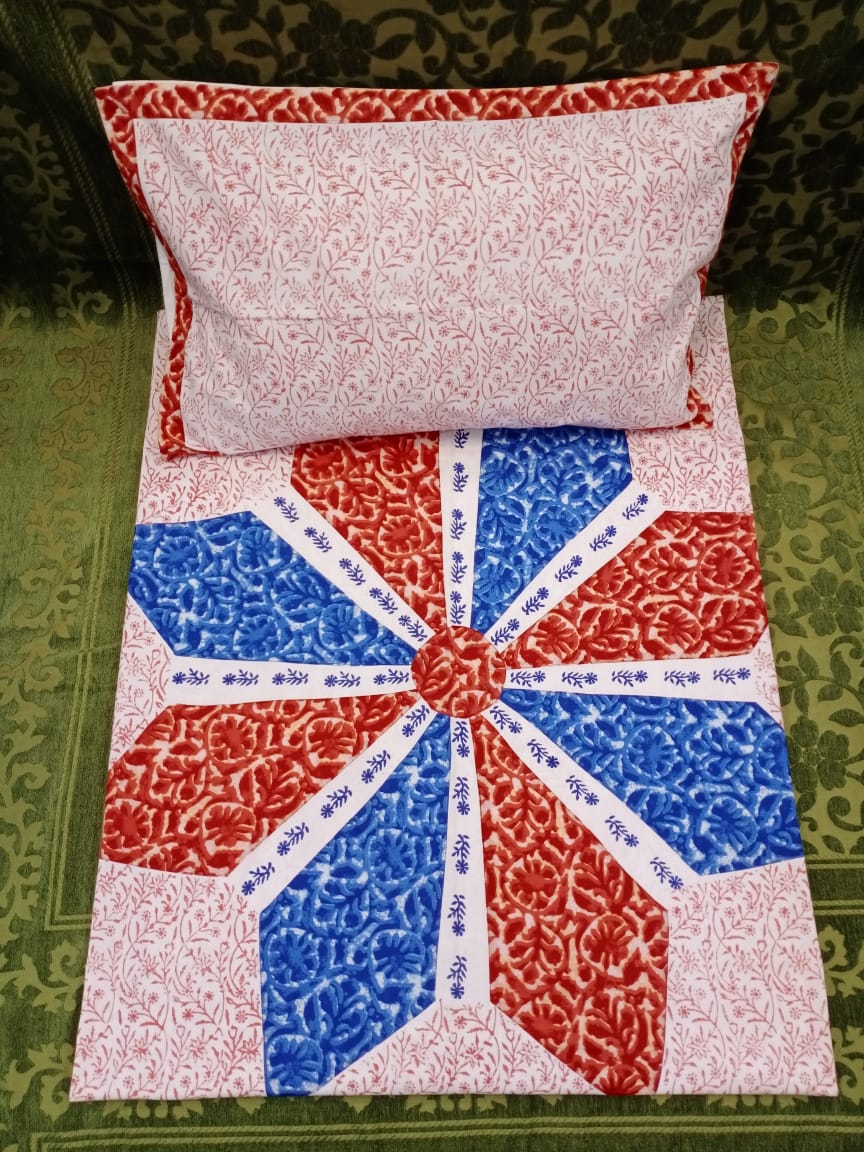 RAJPUTANA PATCH  DOUBLE BEDCOVER BY HOMIEKART