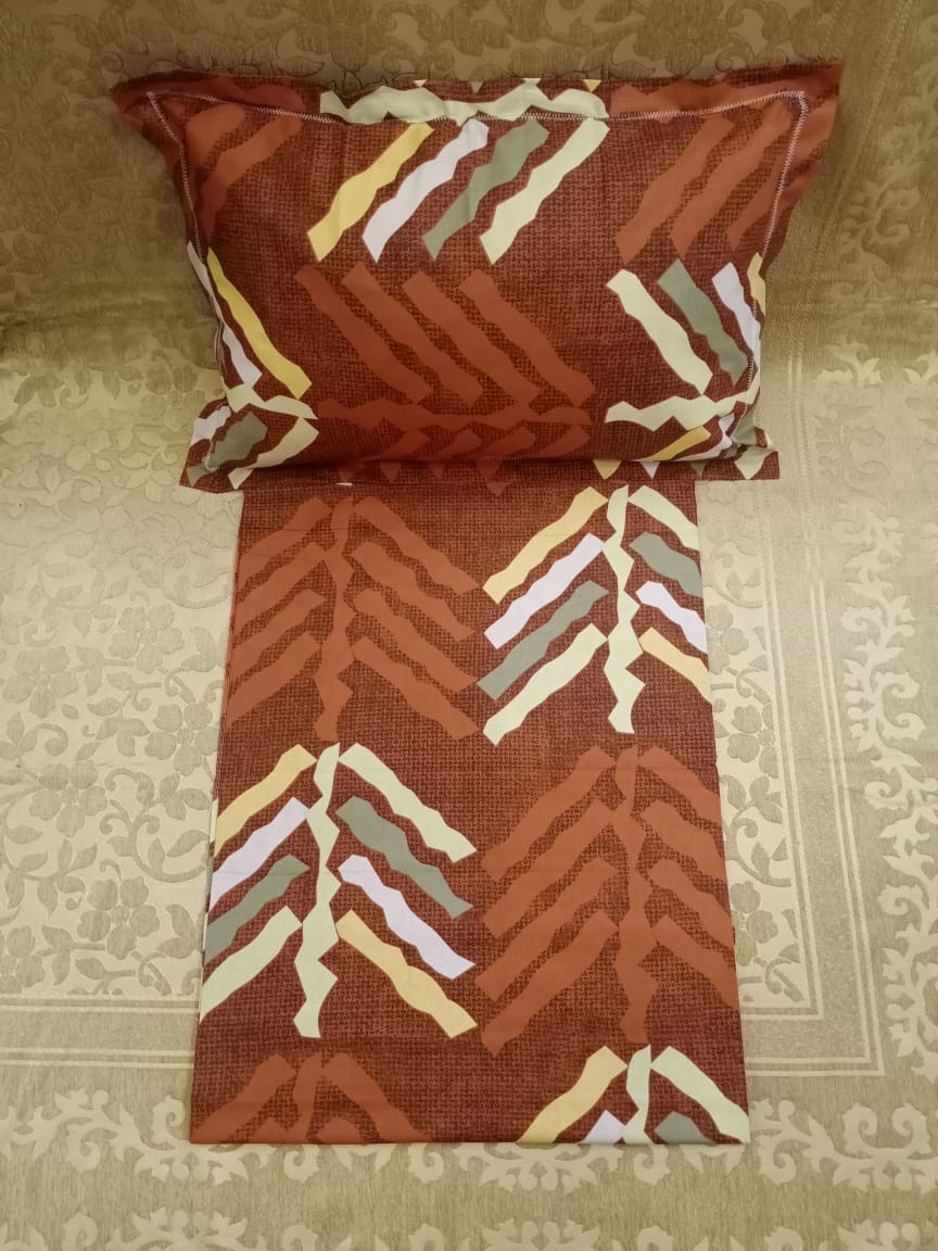 100% Cotton  Printed Double Bedsheet With 2 Pillow Cover  By Homiekart