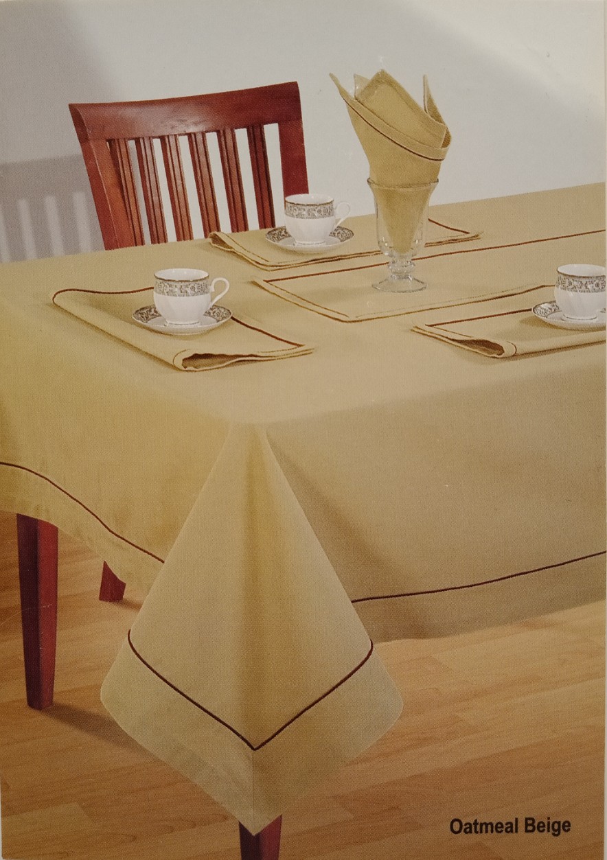 Solid Rectangular Table Cover by SWAYAM