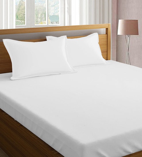 CHALK PURE LIVING SNOW Bedsheet by RAYMOND