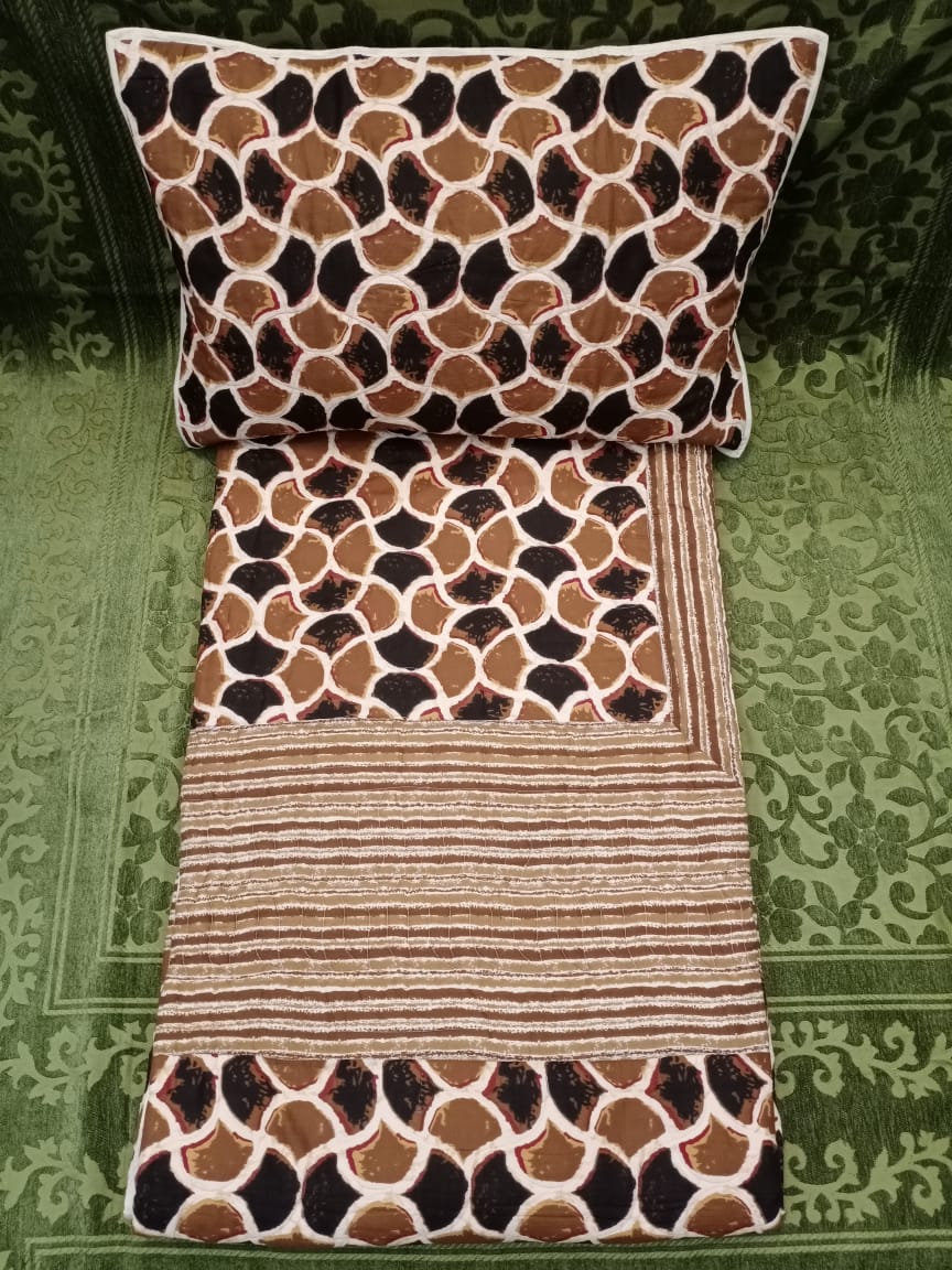 Handloom Cotton Quilted Double Bedcover BY HOMIEKART