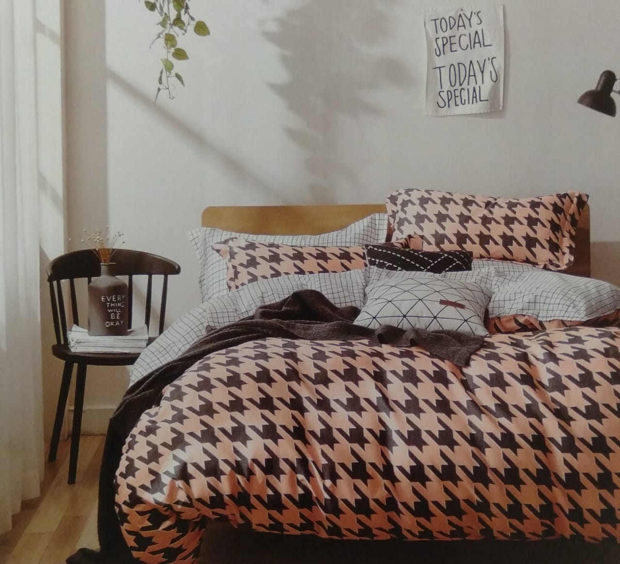 METROPOLIS Shapes & Shades 1+1 Bedsheet Set