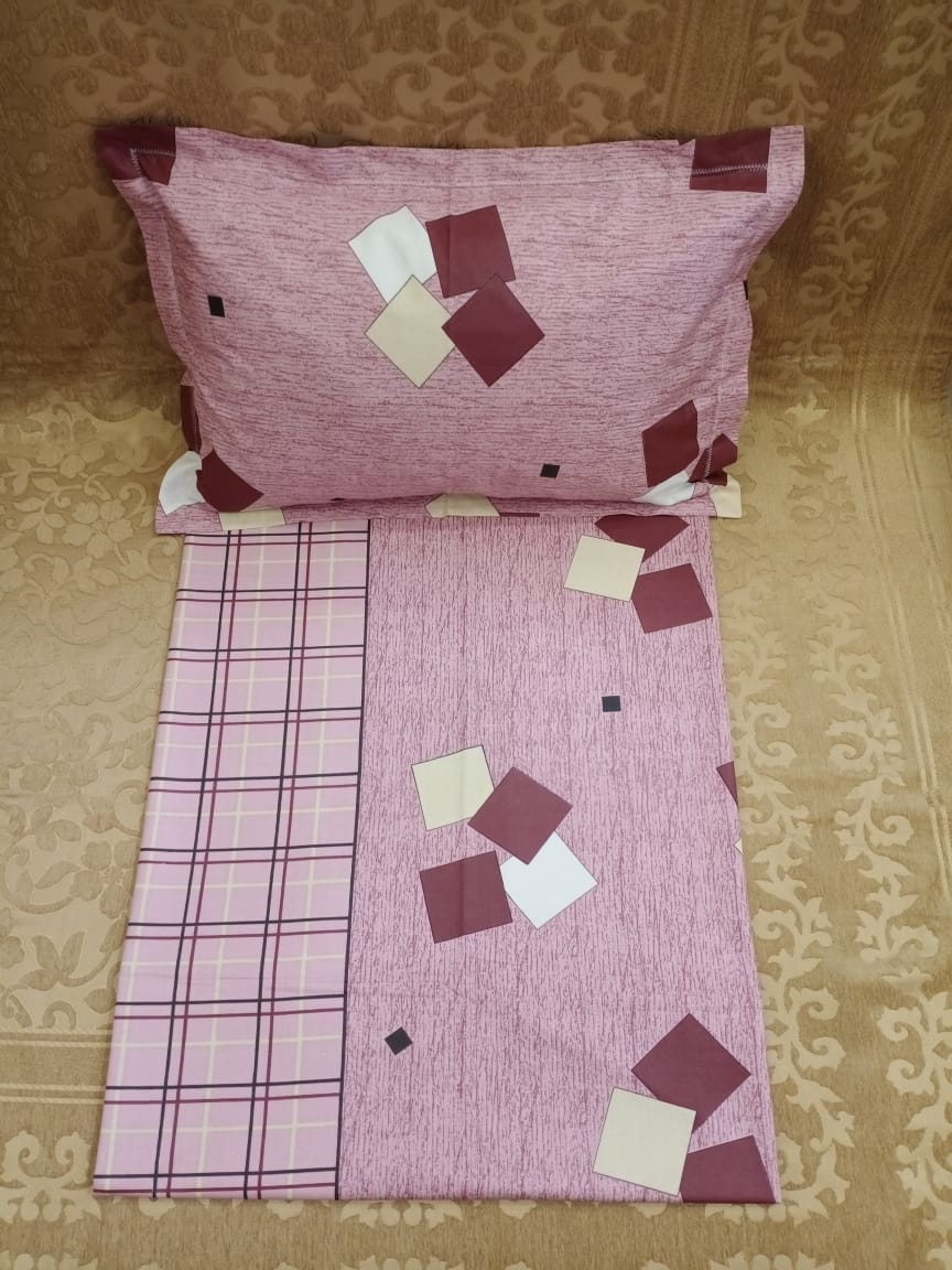 100% Cotton  Printed Double Bedsheet With 2 Pillow Cover  By Homiekart