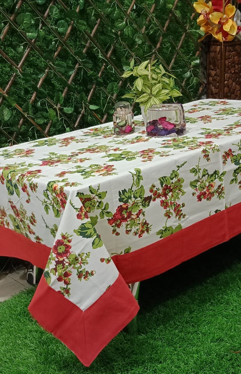 Beautiful Floral Printed Center Table Cover by Homiekart