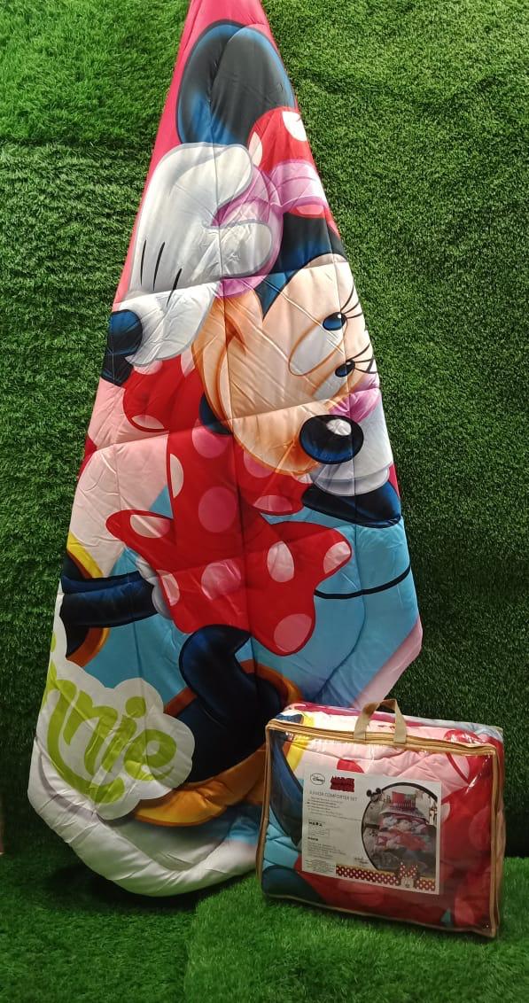 Kids Disney Printed Micro fiber Filling Reversible Single Bed Comforter by HOMIEKART