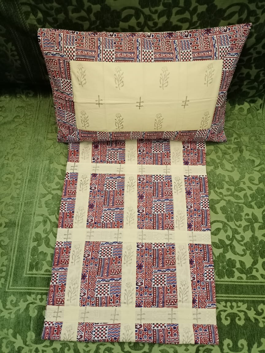 RAJPUTANA PATCH  DOUBLE BEDCOVER BY HOMIEKART