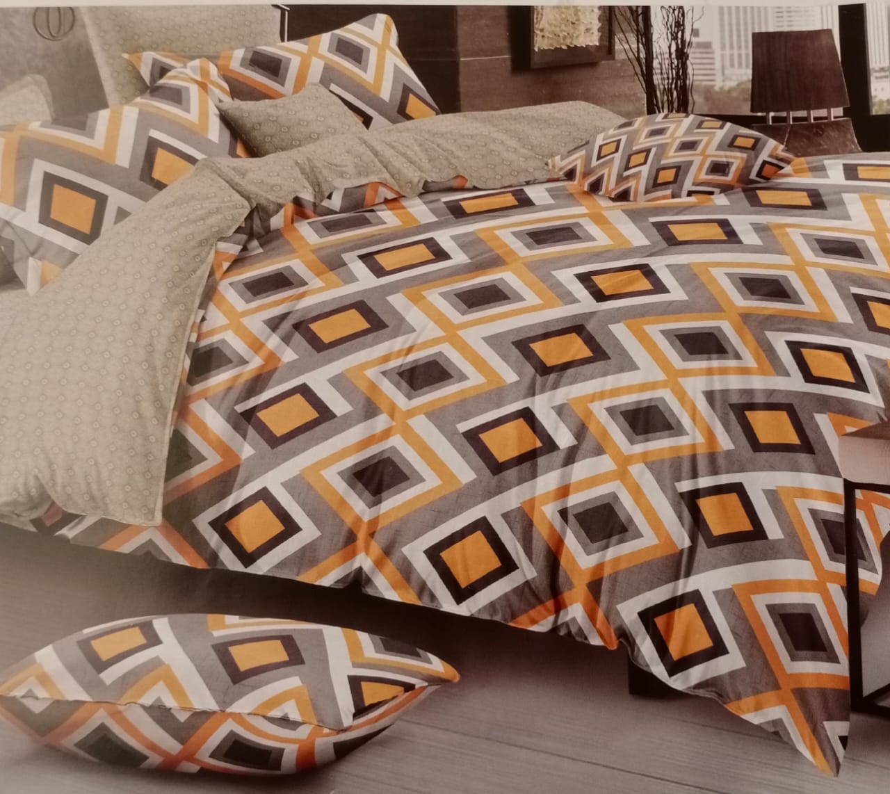 Handloom Checkered  Double Bed Bedcover BY HOMIEKART