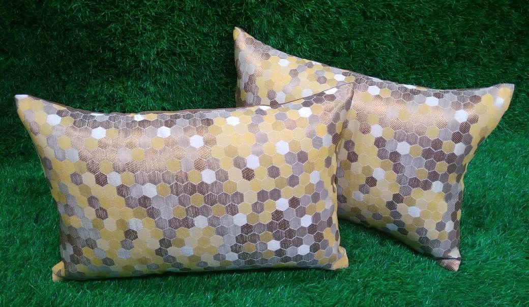 Jacquard Silk Pair of Sham Pillow Covers by HOMIEKART