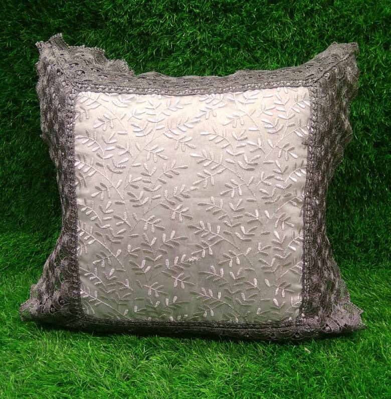 Tissue Embroidered Cushion Cover Set by HOMIEKART.