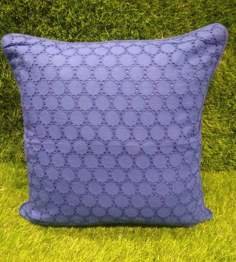 Cotton Cut work Cushion Covers by HOMIEKART.
