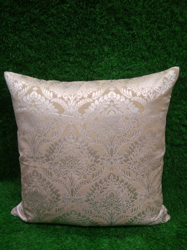 Jacquard Silk Single Cushion Cover by HOMIEKART.