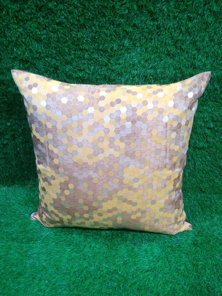Jacquard Silk Single Cushion Cover by HOMIEKART.