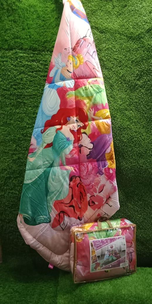 Kids Disney Printed Micro fiber Filling Reversible Single Bed Comforter by HOMIEKART