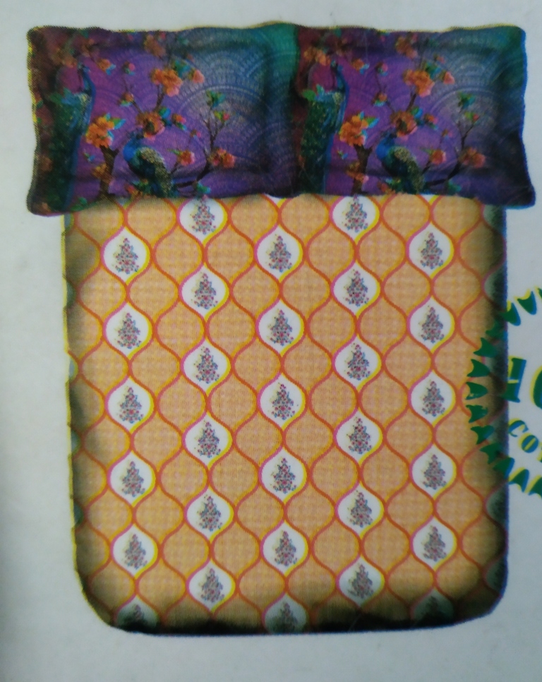 Desi Beats 3 pcs  Bed sheet set BY Tangerine