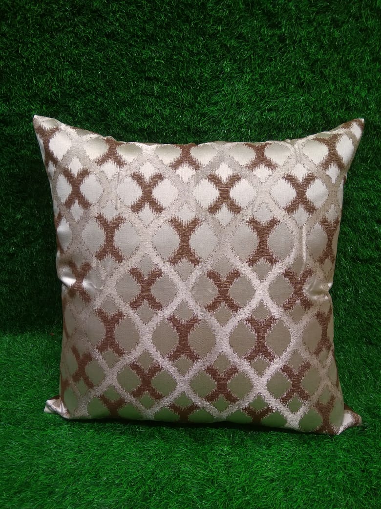 Jacquard Silk Single Cushion Cover by HOMIEKART.