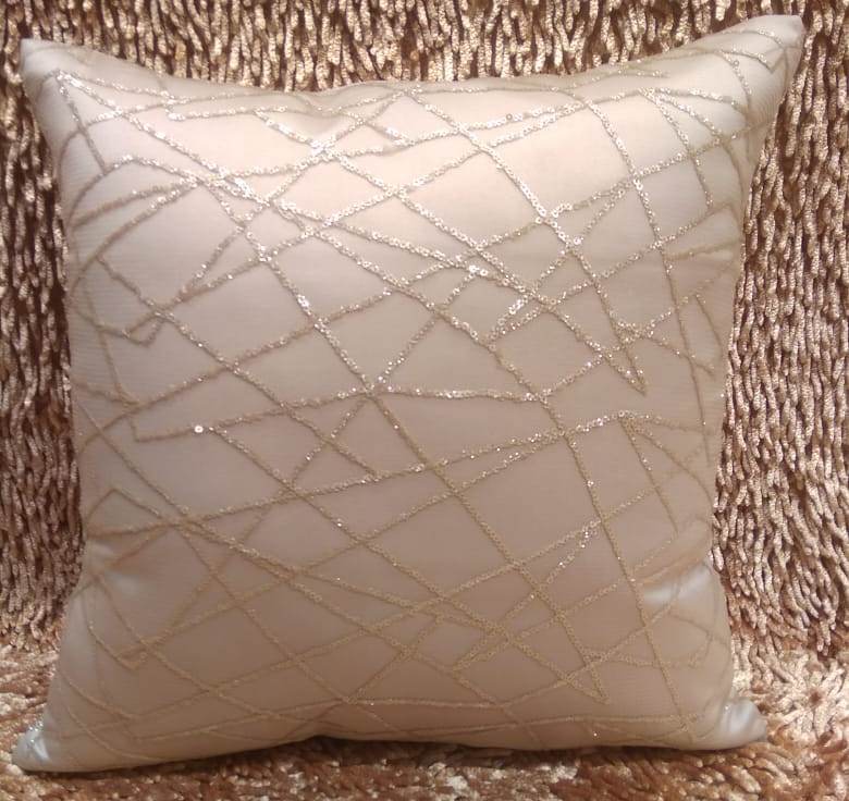 Stylish Sequence Work Cushion Covers by HOMIEKART.