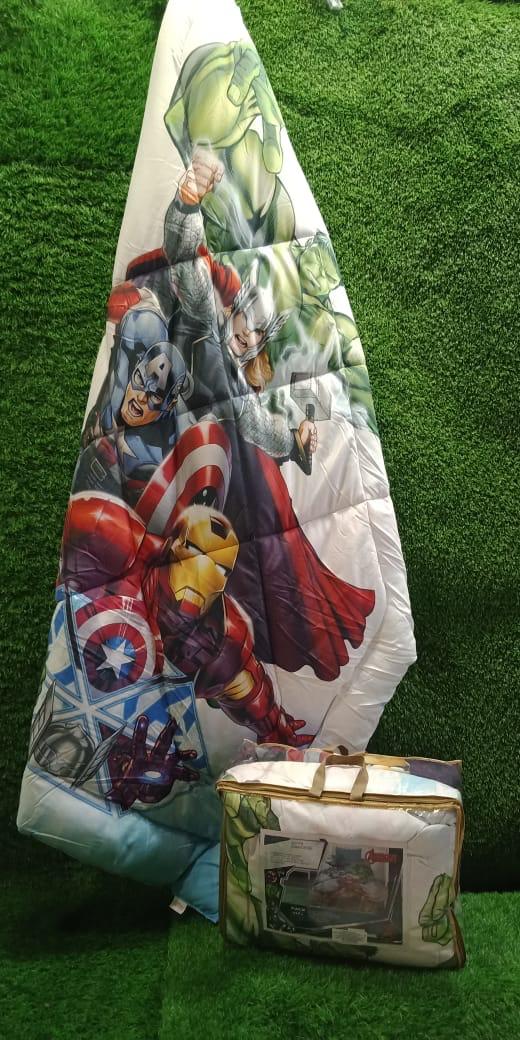 Kids Disney Printed Micro fiber Filling Reversible Single Bed Comforter by HOMIEKART