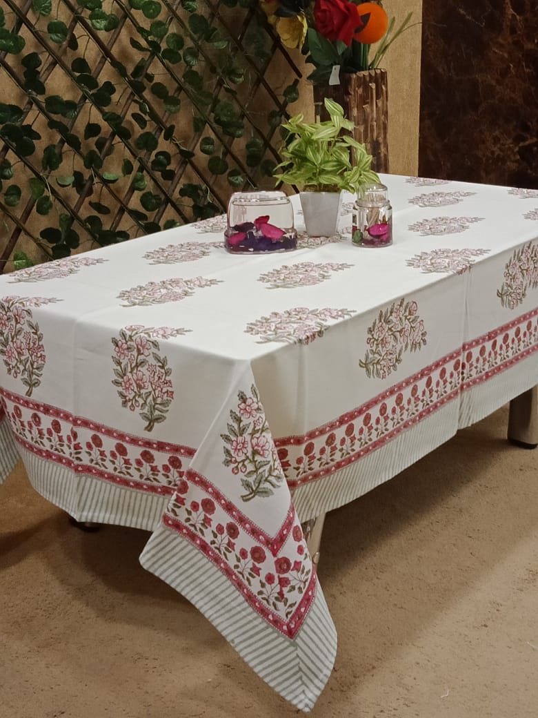 Beautiful Jaipuri Hand Printed Table Cover by Homiekart