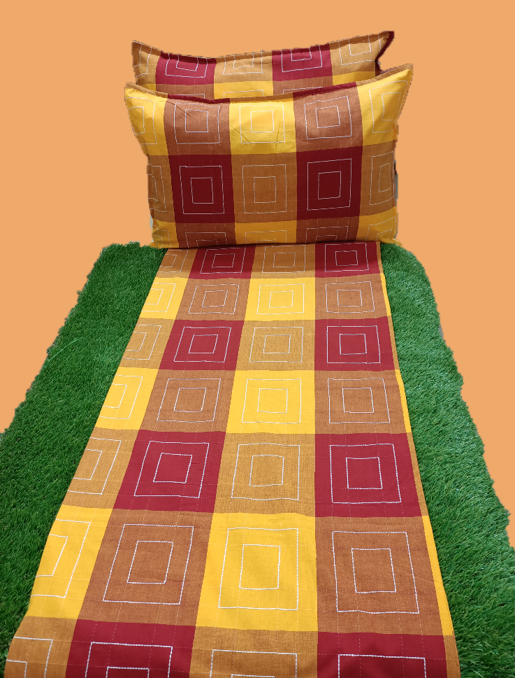 MIX DESIGN 2/40 DOUBLE BEDCOVER BY HOMIEKART