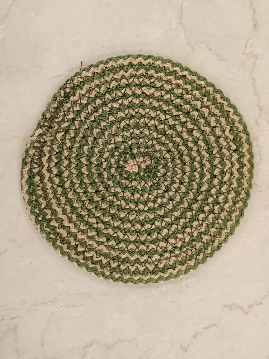 Multi Purpose Foldable Jute Table Coasters by HOMIEKART