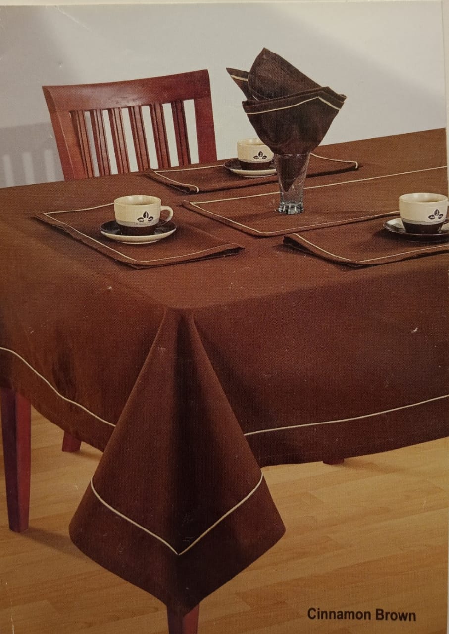 Solid Rectangular Table Cover by SWAYAM