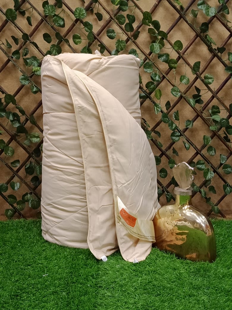 200 GSM Microfiber Filling Beige Comforter by WRAP