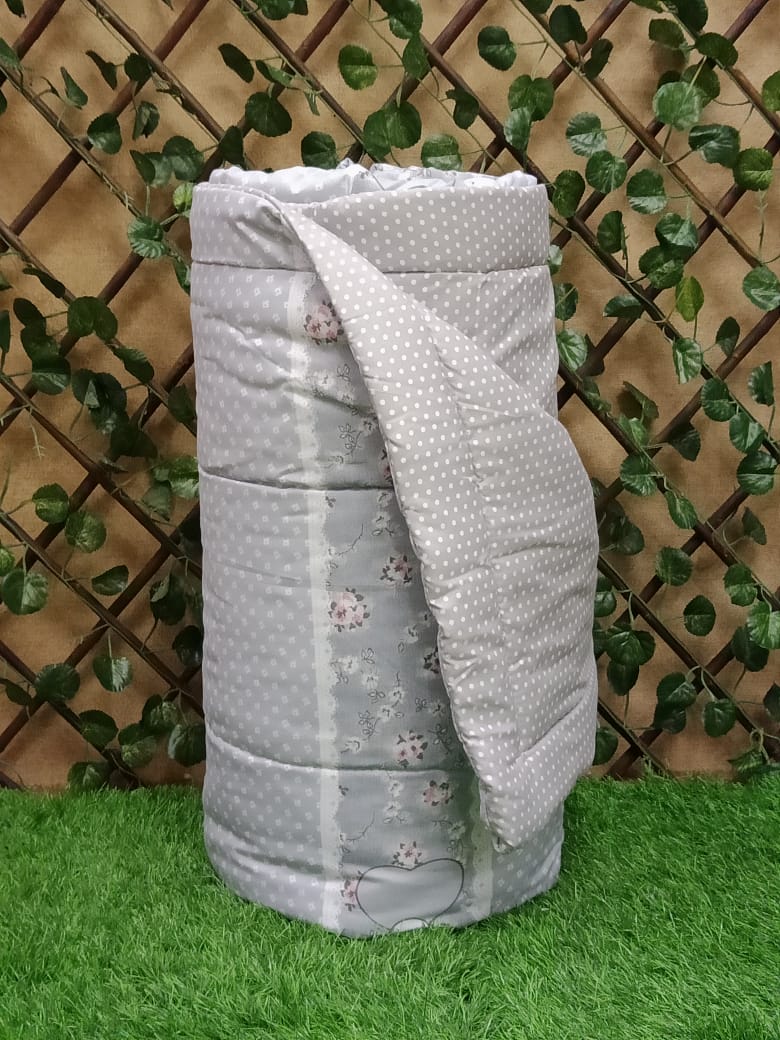 Single Ply Floral Printed Reversible Comforter by Metropolis