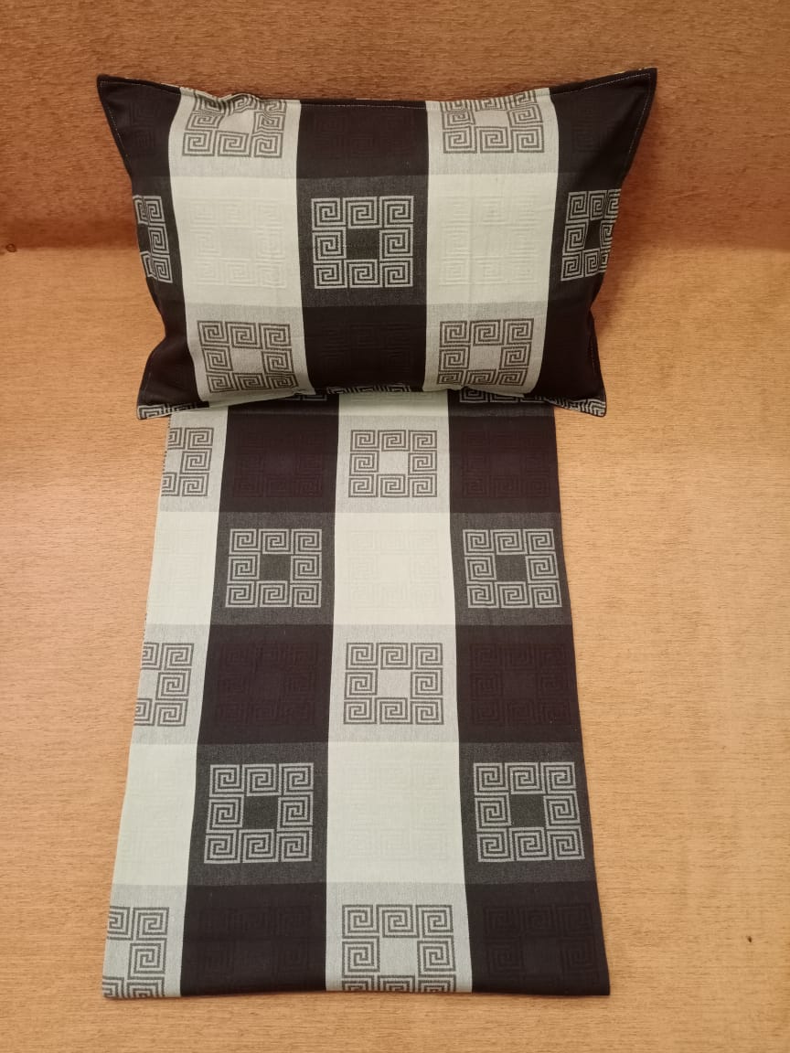 Handloom Cotton Allover Woven Double Bedcover BY HOMIEKART