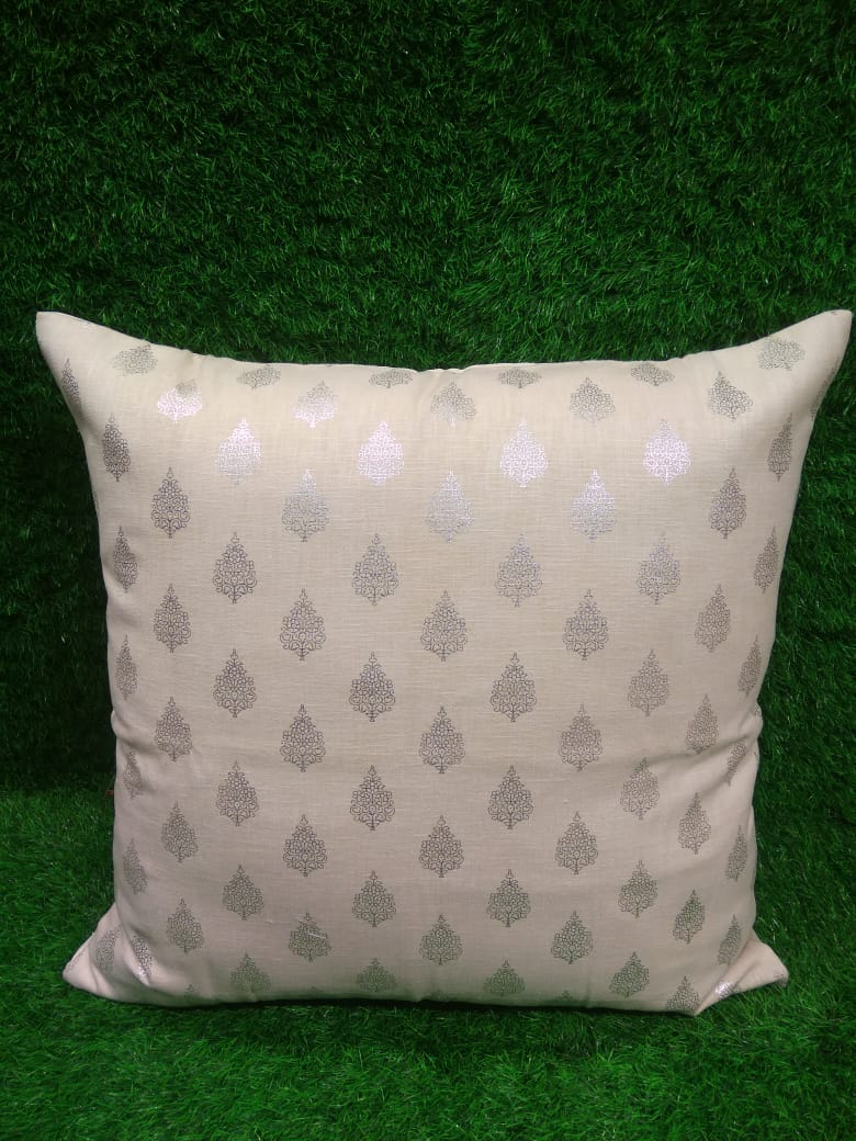 Jacquard Cotton Single Cushion Cover by HOMIEKART.