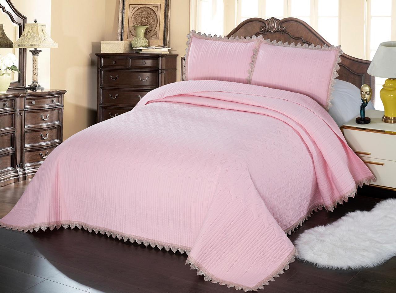 Solid Color Ultrasonic Quilted Double Bedcover by METROPOLIS