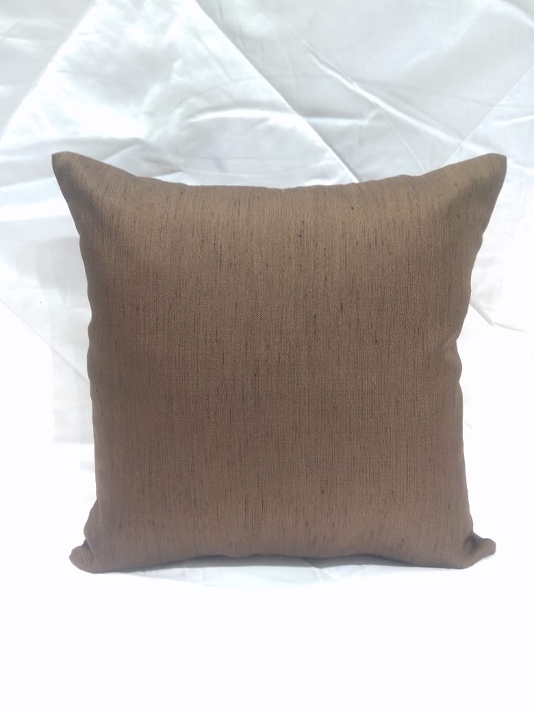 Solid Silk Cushion Covers by HOMIEKART.