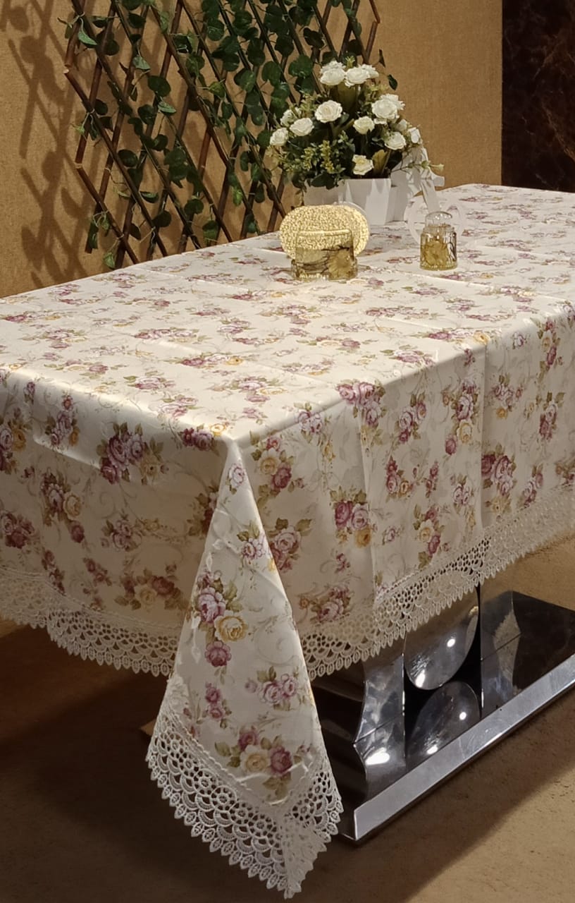 Beautiful Floral Printed Table Cover by Homiekart
