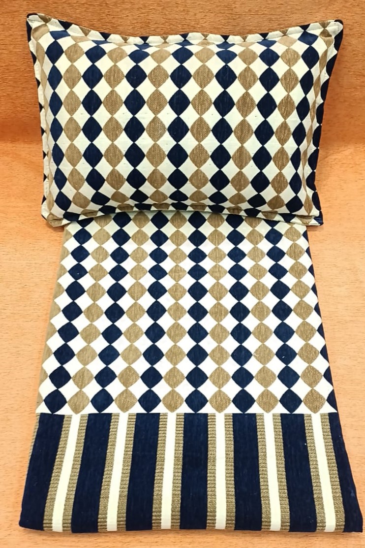 Handloom Woven Double Bedcover BY HOMIEKART