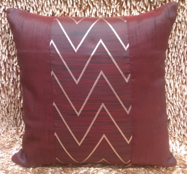 Designer Foil Jacquard silk Cushion Covers by HOMIEKART.