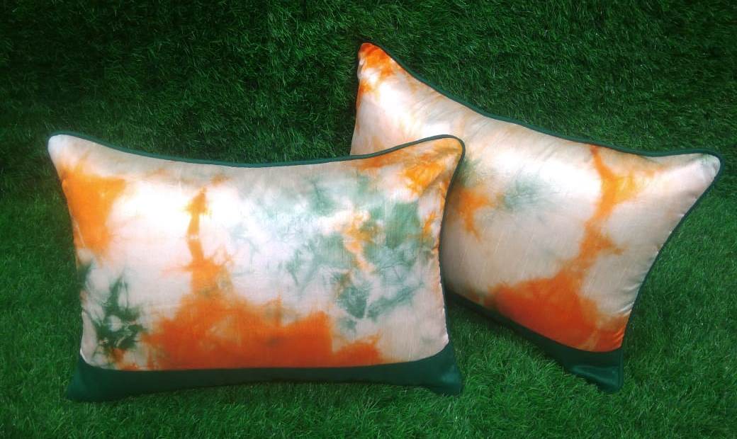 Silk Printed Pair of Sham Pillow Covers by HOMIEKART