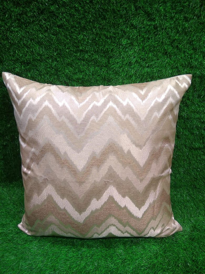 Jacquard Silk Single Cushion Cover by HOMIEKART.
