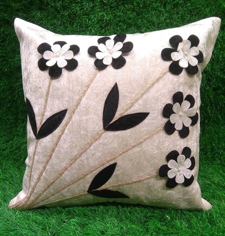 Designer Patch Look Cushion Covers by HOMIEKART.
